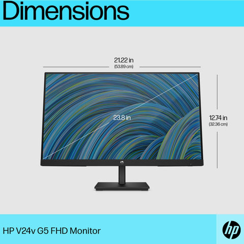 HP Monitor 24" LED V24V G5, 65P62AA