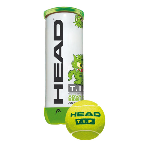 Head Set Bolas Tenis Tip Green para Niños, 3 Piezas