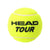 Head Set Bolas Tenis Tour Amarillo, 3 Piezas