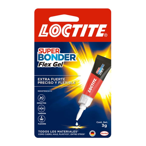 Henkel Pegamento Gel Super Bonder Flex Loctite, 3g