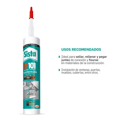 Henkel Sellador Adhesivo Sista FT101, 280ml