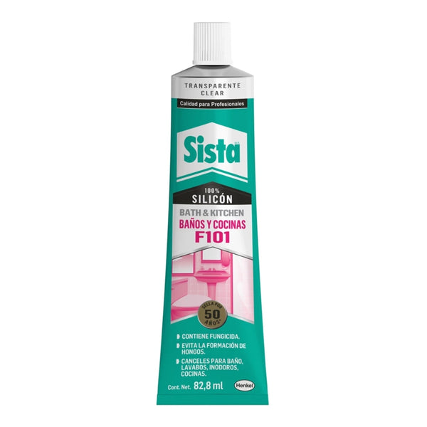 Henkel Silicón Transparente Baños/Cocinas Sista F101