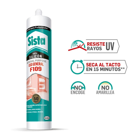 Henkel Silicón Uso General Sista F109, 300ml