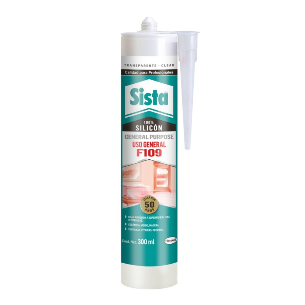 Henkel Silicón Uso General Sista F109, 300ml