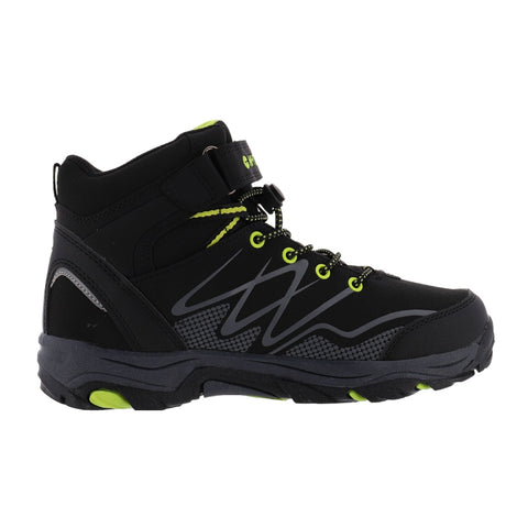 Hi-Tec Zapatos para Hinking Blackout Mid Jr Wp Negro/Verde, para Niño