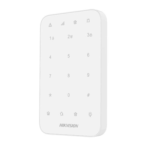 Hikvision Teclado Inalámbrico LED para Configuración de Alarmas, DS-PK1-E-WB