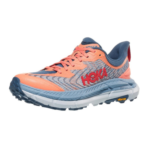 Hoka Tenis W Mafate Speed 4 Naranja/Celeste, para Mujer