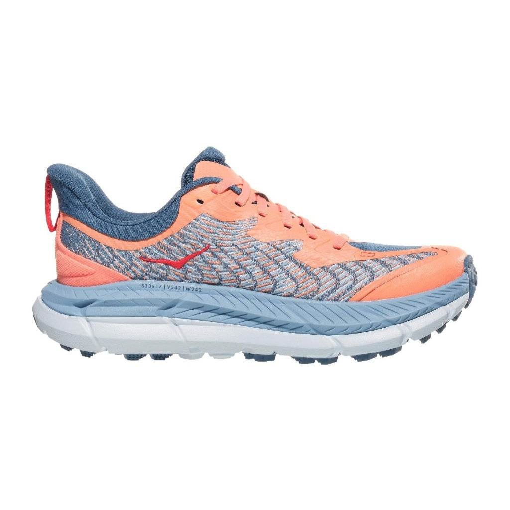 Hoka Tenis W Mafate Speed 4 Naranja/Celeste, para Mujer