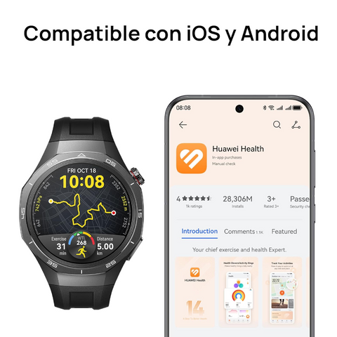 Huawei Smartwatch Watch GT 5 Pro, 46mm + Gratis Audífonos True Wireless Freebuds 5i