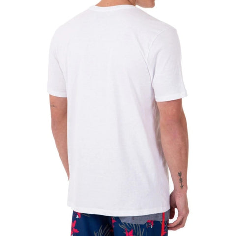 Hurley Camiseta Manga Corta Solitude Blanca, para Hombre