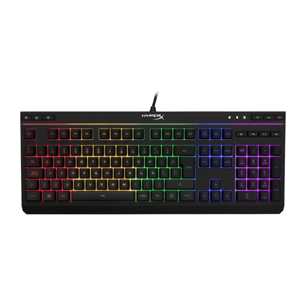 HyperX Teclado Alámbrico Gaming Membrana Alloy Core RGB, en Español