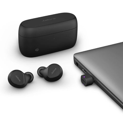 Jabra Audífonos Inalámbricos con Base de Carga Evolve2 Buds MS