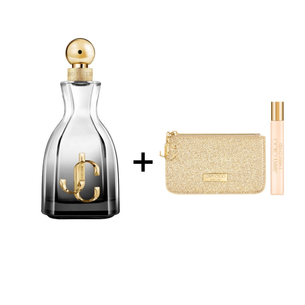 Jimmy Choo Perfume I Want Choo Forever EDP para Mujer + Gratis Set Monedero y Perfume de Viaje