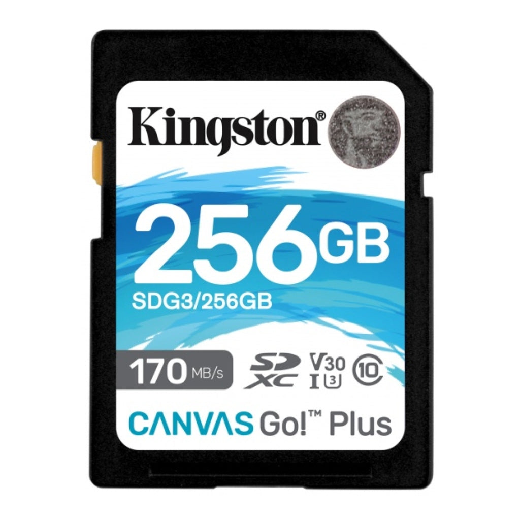 Kingston Tarjeta de Memoria 256GB SDXC Canvas Go Plus (SDG3/256GB)