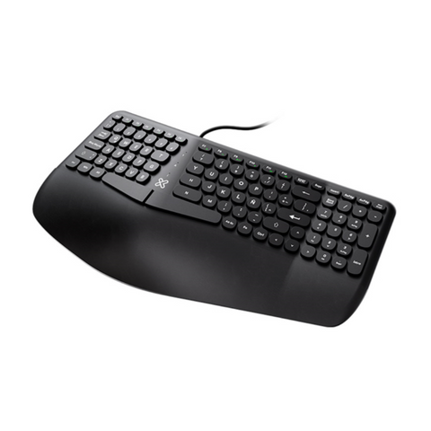 Klip Xtreme Teclado Alámbrico Ergonómico, KBK-260S