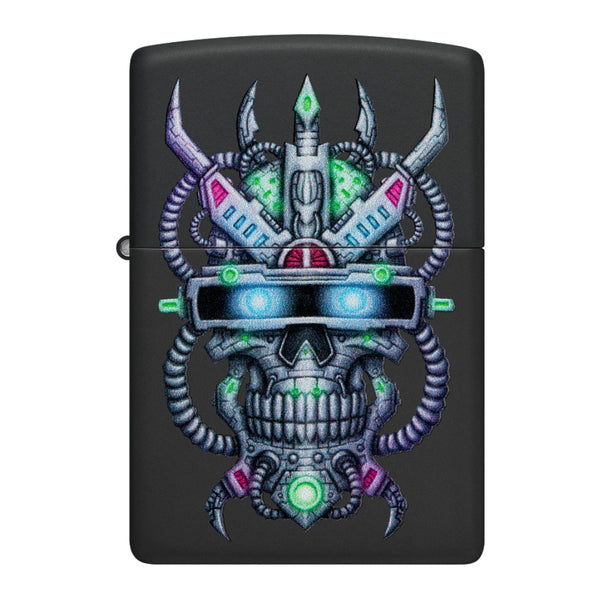 Zippo Encendedor Cyber Skull, Silver