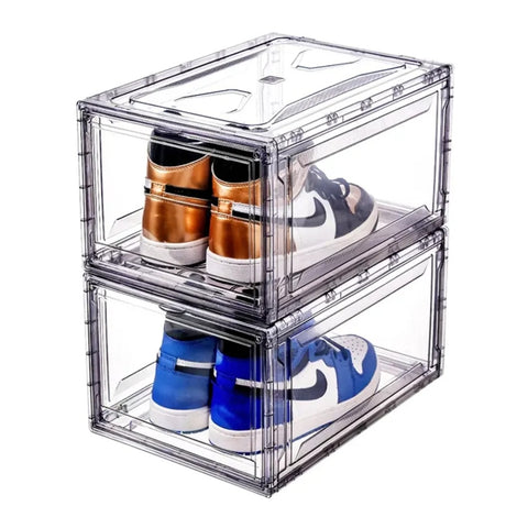 La Gotera Caja Transparente Apilable para Almacenar Zapatos