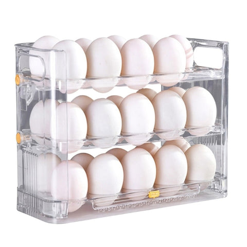 La Gotera Soporte Dispensador de Huevos para Refrigeradora, 3 Niveles