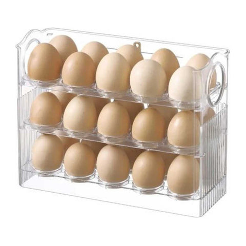 La Gotera Soporte Dispensador de Huevos para Refrigeradora, 3 Niveles