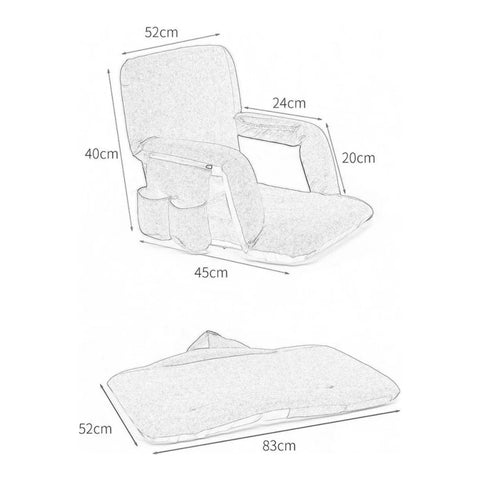 La Gotera Silla Portátil con Posiciones Reclinables