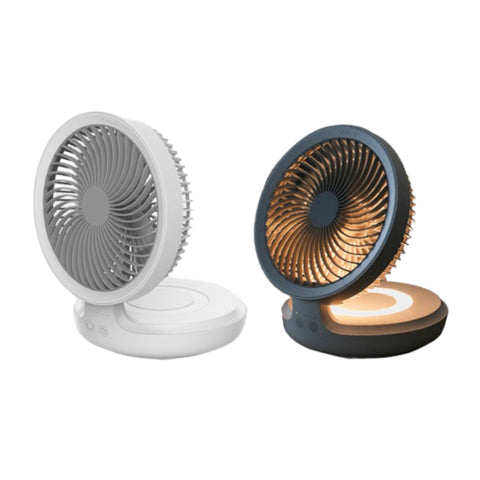 La Gotera Ventilador Plegable con Luz Led para Escritorio