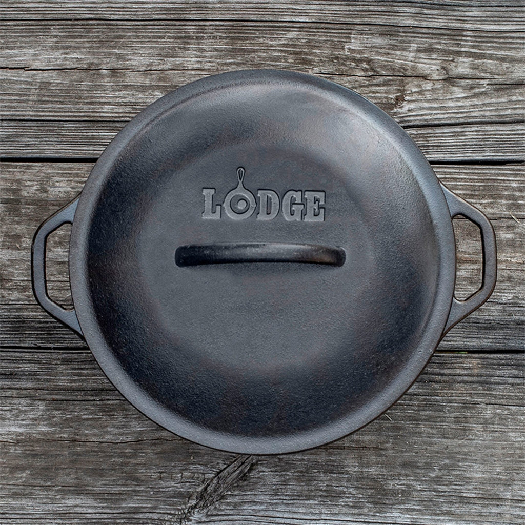 Lodge Olla de hierro fundido, 1 cuarto de galón, color negro