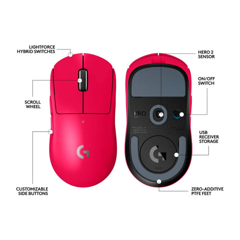 Logitech Mouse Inalámbrico Gaming Pro X Superlight 2