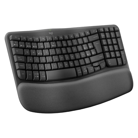 Logitech Teclado Inalámbrico Ergonómico Wave Keys en Español (920-012325)