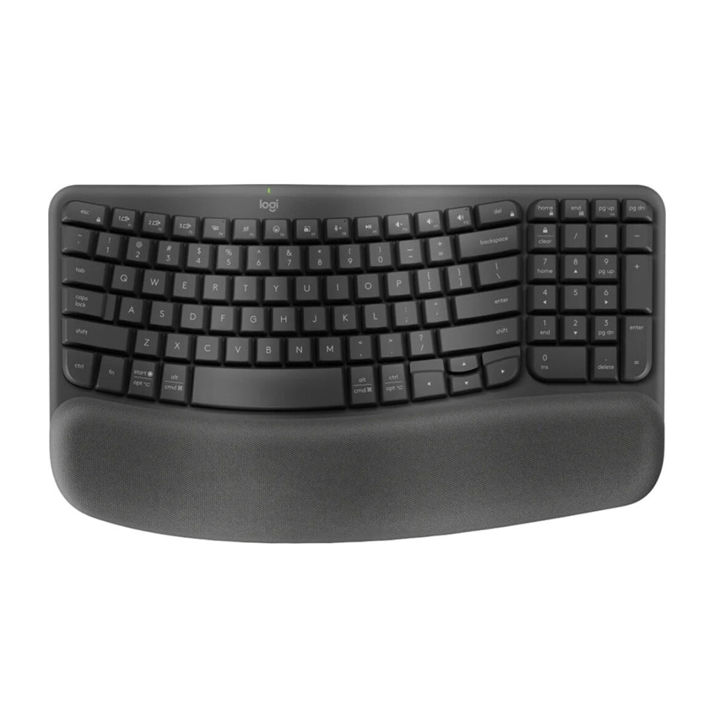 Logitech Teclado Inalámbrico Ergonómico Wave Keys en Inglés (920-011898)