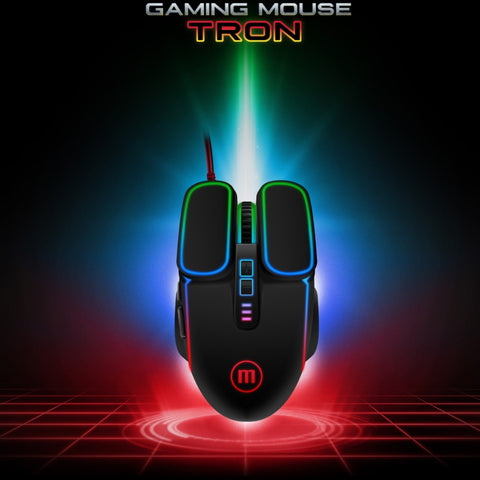 Maxell Mouse Alámbrico Gaming Retroiluminación Tron (CA-MOWR-TRON)