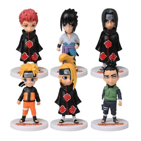 Tinkel Set Figuras Naruto Shippuden, 6 Piezas