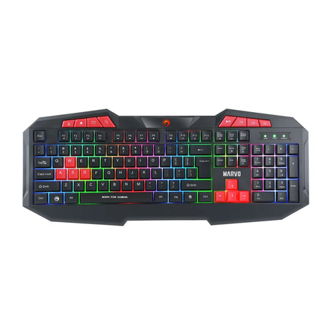 Marvo Set Teclado y Mouse Alámbrico Gaming Scorpion (KM602), 2 Piezas