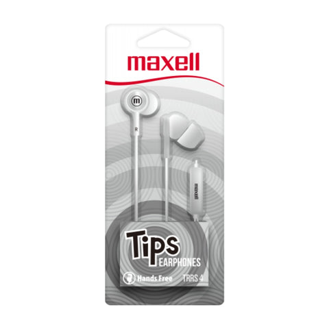 Maxell Audífonos Alámbricos en Oído con Micrófono (IN-TIPS)