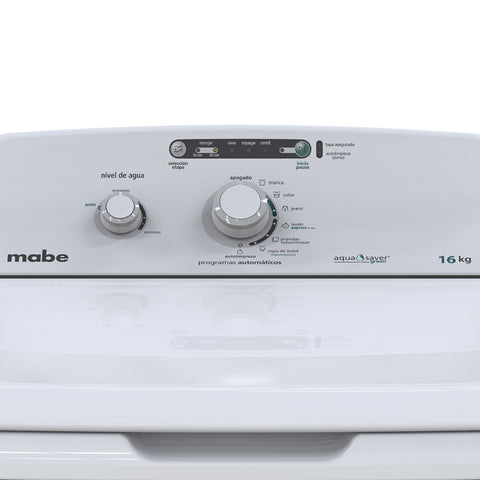 Mabe Lavadora Automática 16 Kg, Blanca (LMA76102CBAB0)