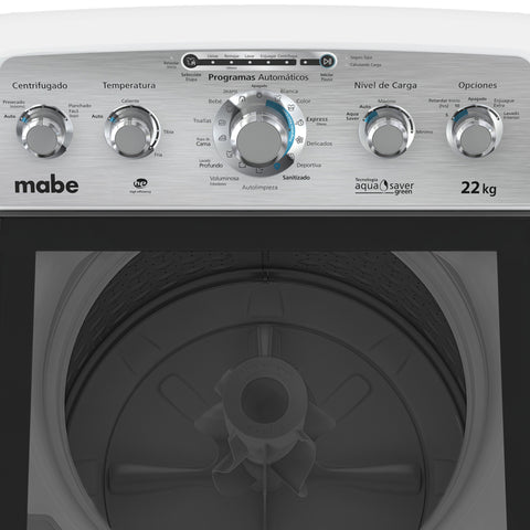 Mabe Lavadora Automática 22 Kg, Blanca (LMA72215WBAB1)