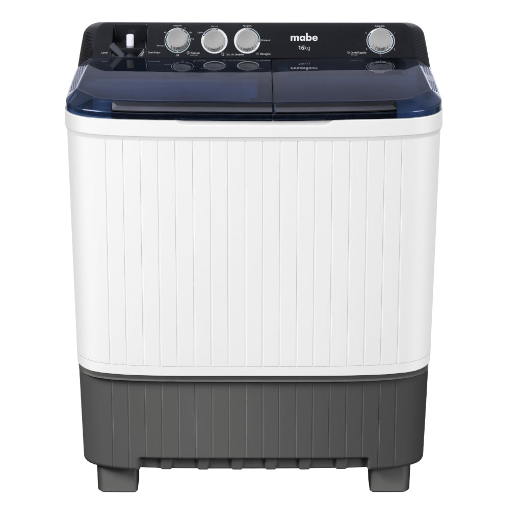 Mabe Lavadora Semiautomática 16 Kg, Blanco (LMDX6124HBAB0)