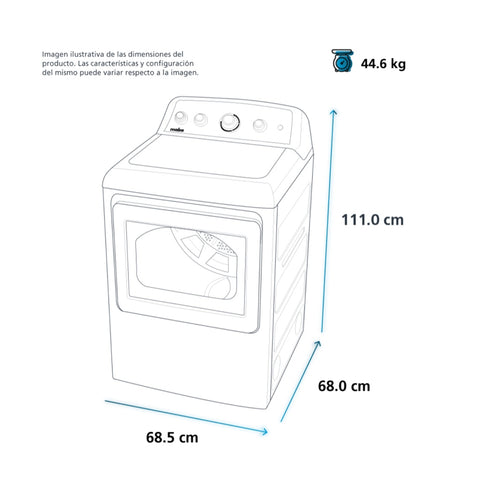 Mabe Secadora a Gas LP 20 Kg (SMG26N5MNBAB0)