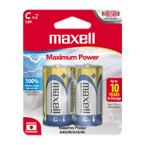 Maxell Baterías Alcalinas Tipo C