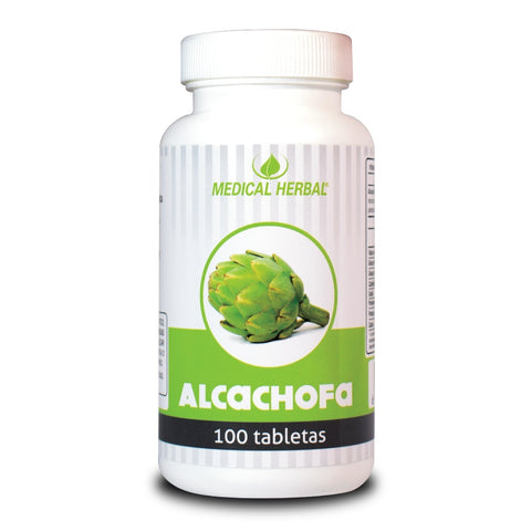 Medical Herbal Suplemento Alimenticio Alcachofa Sistema Digestivo, 100 Tabletas