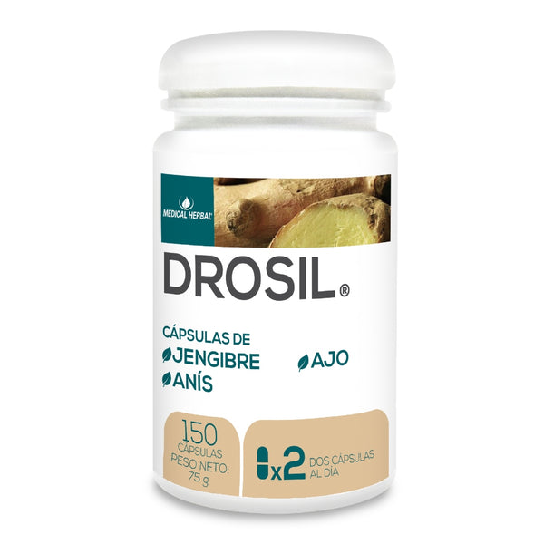 Medical Herbal Suplemento Alimenticio Drosil Sistema Digestivo, 150 Cápsulas