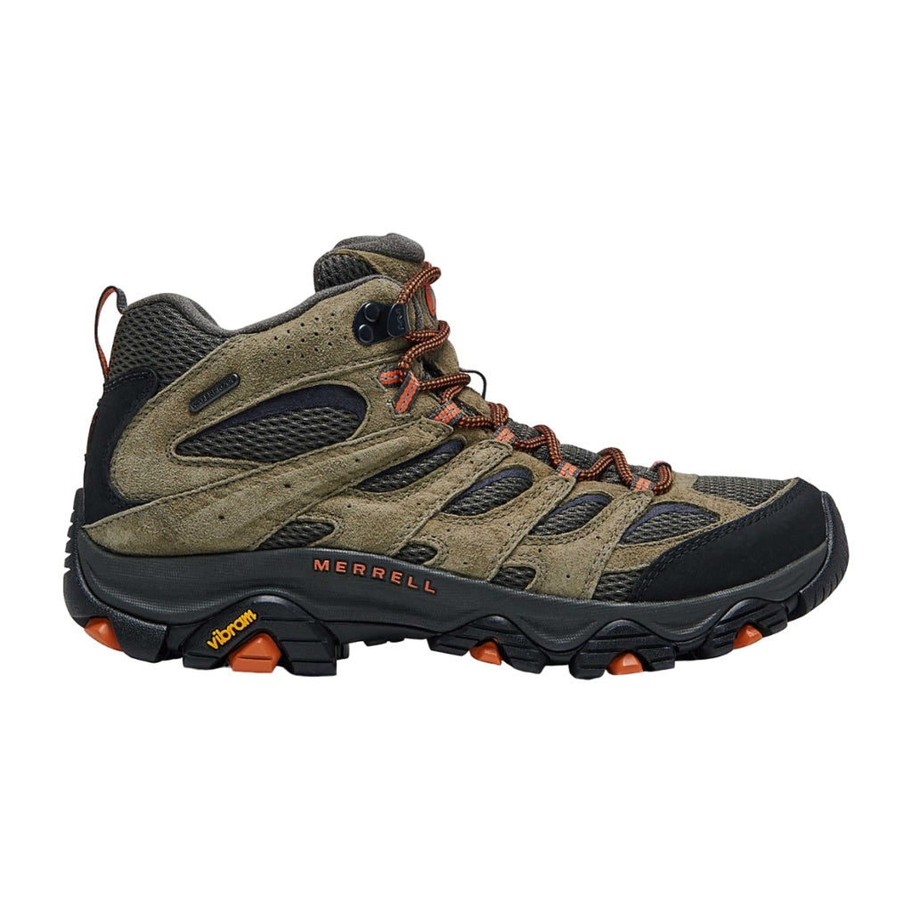 Merrell Zapatos para Hiking Moab 3 Mid WP Verde Olivo, para Hombre