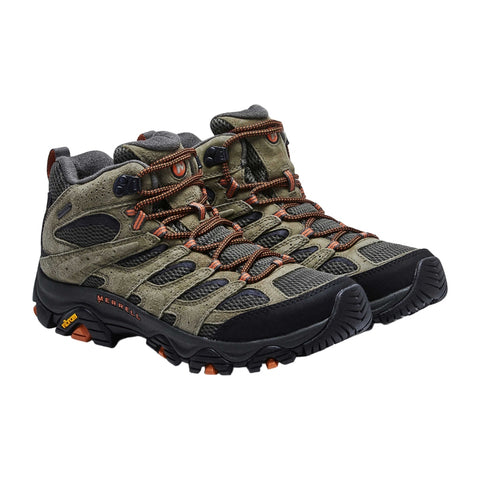 Merrell Zapatos para Hiking Moab 3 Mid WP Verde Olivo, para Hombre