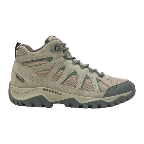 Merrell Zapatos para Hiking Oakcreek Mid WP Beige/Gris, para Hombre