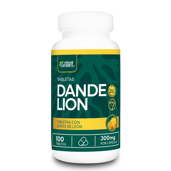 Natural La Fuente Suplemento Alimenticio Dandelion Depurativo y Hepato-Protector, 100 Cápsulas