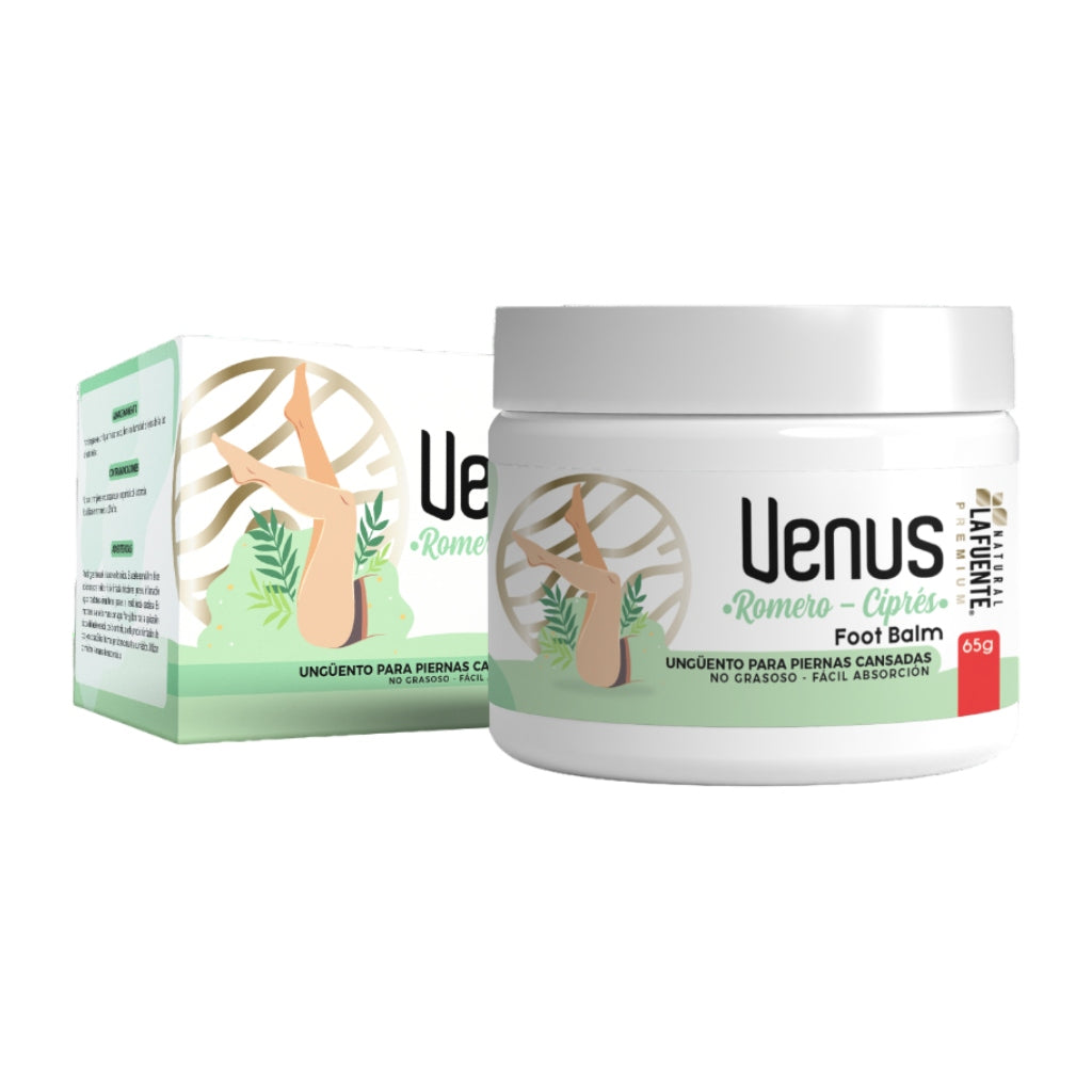 Natural La Fuente Ungüento Venus Romero Ciprés Piernas Cansadas, 65 G