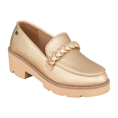 Natural Zapatos Evyn Gold Pu, para Mujer