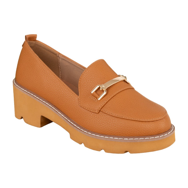 Natural Zapatos Merryl Camel Pu, para Mujer