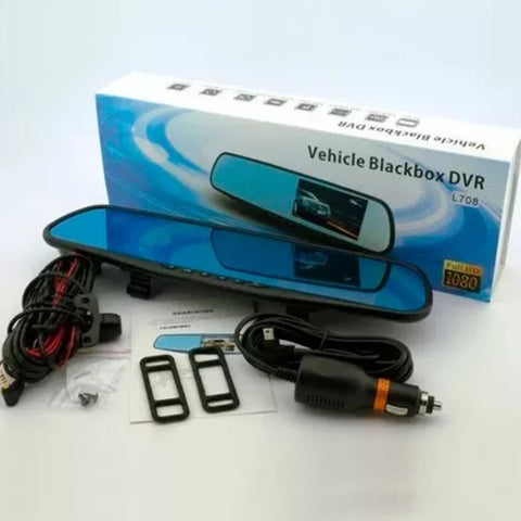 Neos Cámara de Video Grabadora para Carro con Espejo Retrovisor