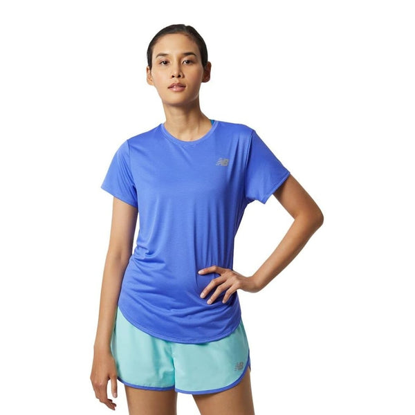 New Balance Camiseta Accelerate Azul, para Mujer