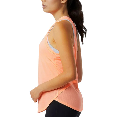 New Balance Camiseta Deportiva sin Mangas Accelerate Tank Naranja, para Mujer